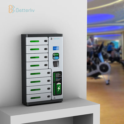 QC3.0 Mobile Phone Charging Lockers , UV Phone Charging Locker Station