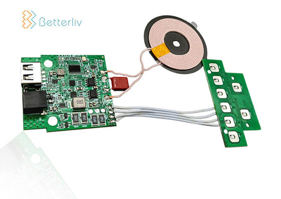 Modul Penerima Nirkabel Qi Universal Tipe C Kompatibel untuk QC2.0 / QC3.0